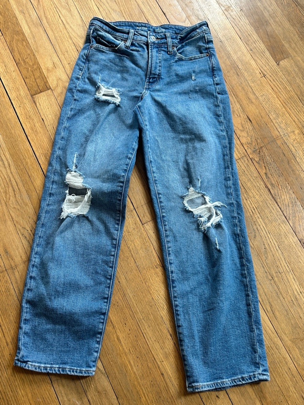 Old Navy Blue Distressed Jeans